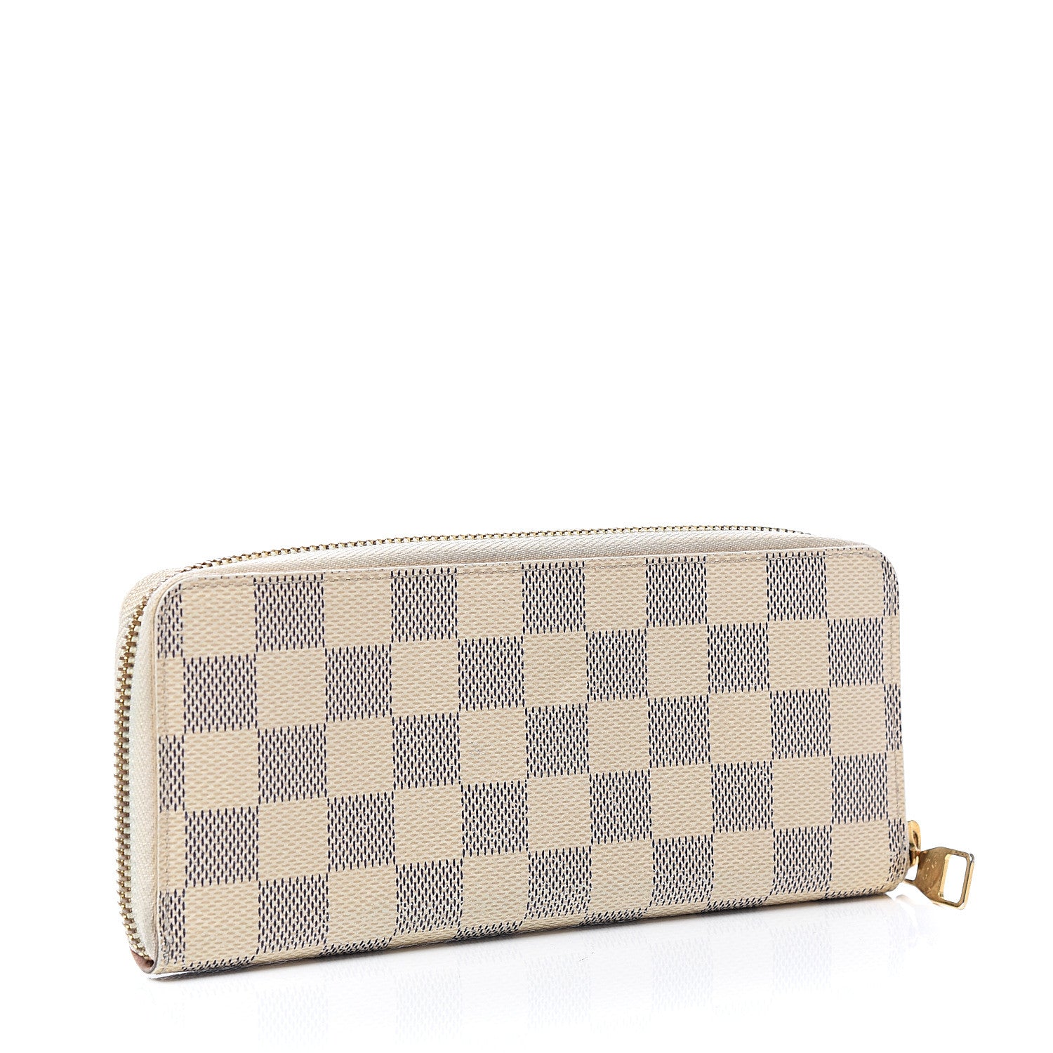 Louis Vuitton Damier Azur Clemence Wallet Rose Ballerine 2 of 8