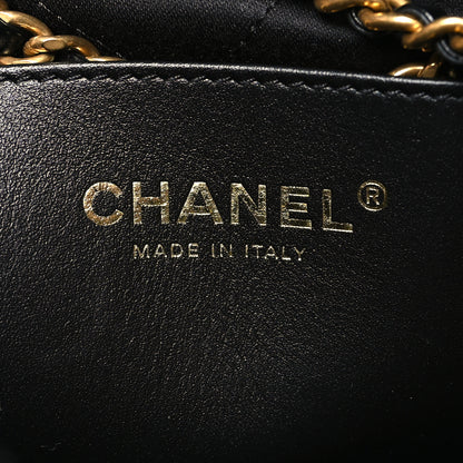 Chanel Shiny Calfskin Quilted Mini Chanel 22 Black 6 of 11