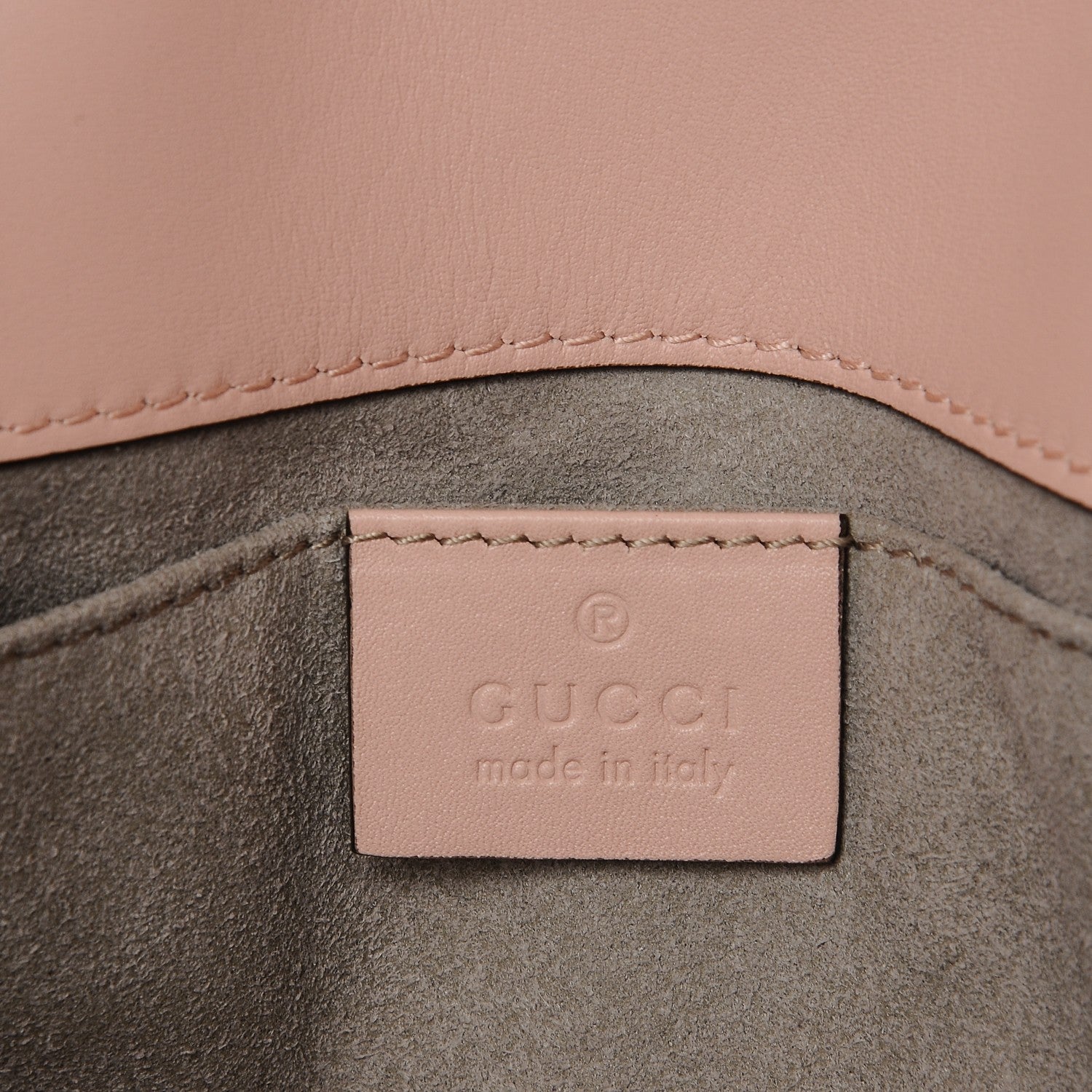 Gucci Calfskin Matelasse Mini GG Marmont Shoulder Bag Perfect Pink 6 of 7