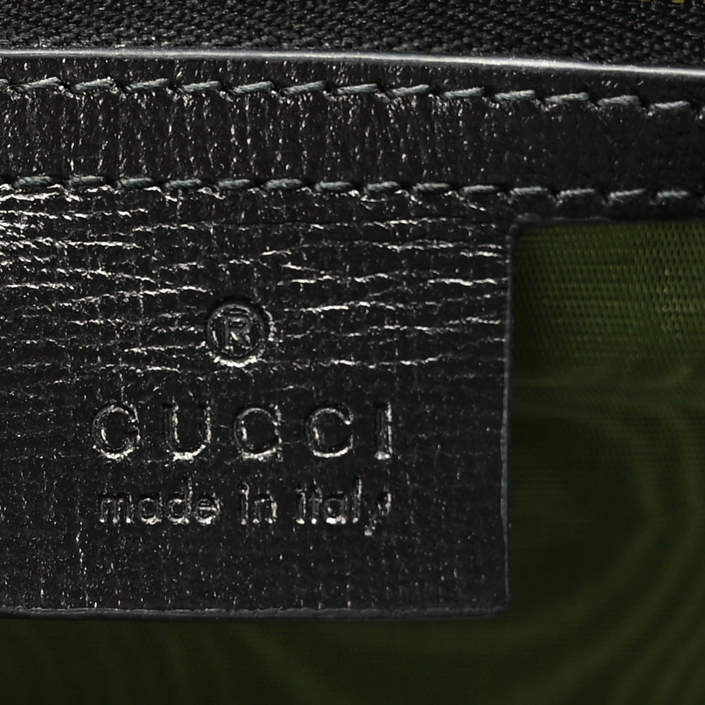 Textured Calfskin Medium Torchon GG Ring Shoulder Bag Black