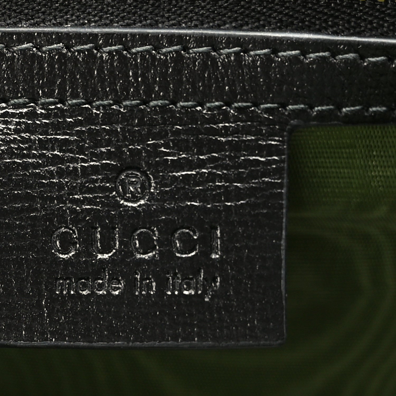 Gucci Textured Calfskin Medium Torchon GG Ring Shoulder Bag Black 6 of 9
