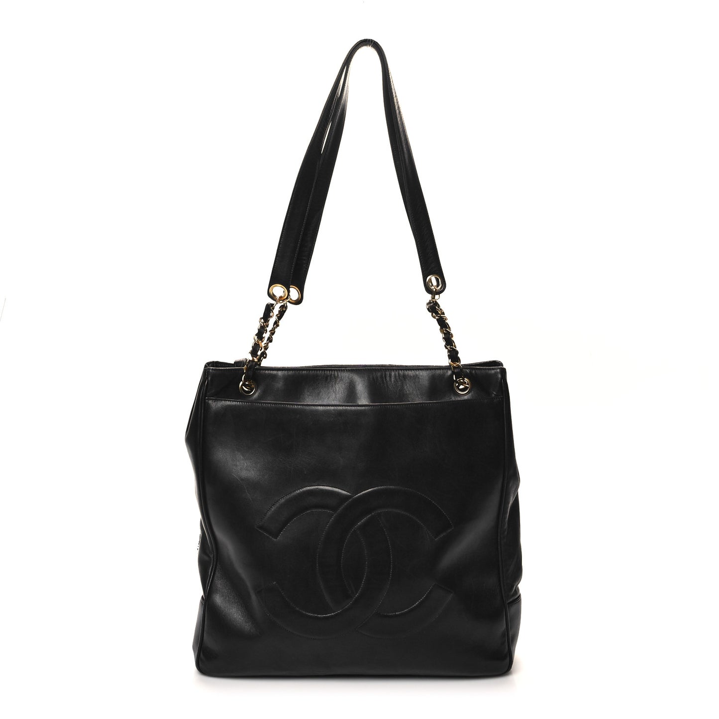 Lambskin CC Shoulder Bag Black