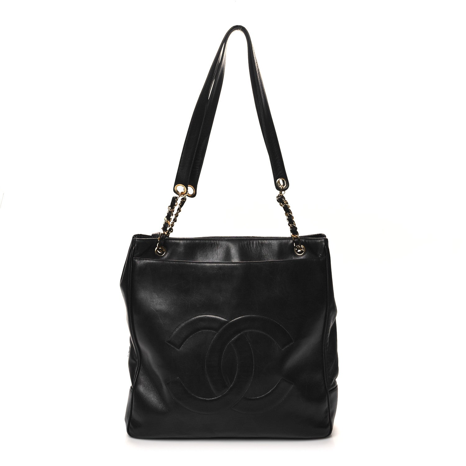 Chanel Lambskin CC Shoulder Bag Black 1 of 13
