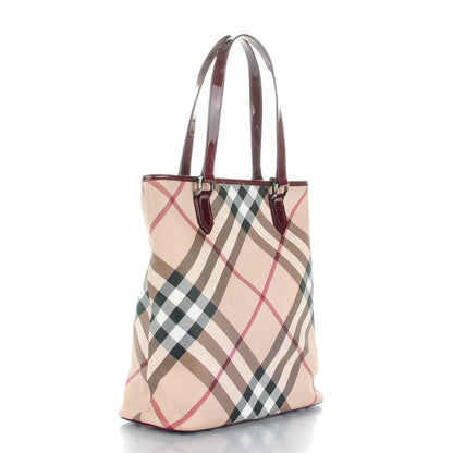 Burberry Supernova Check Tote Red 3 of 9
