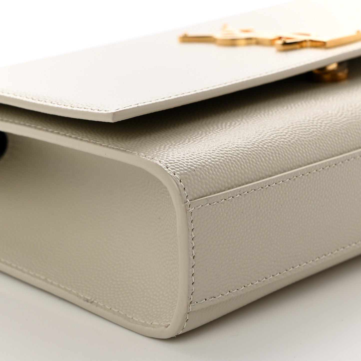 Grain De Poudre Medium Classic Monogram Kate Satchel Crema Soft