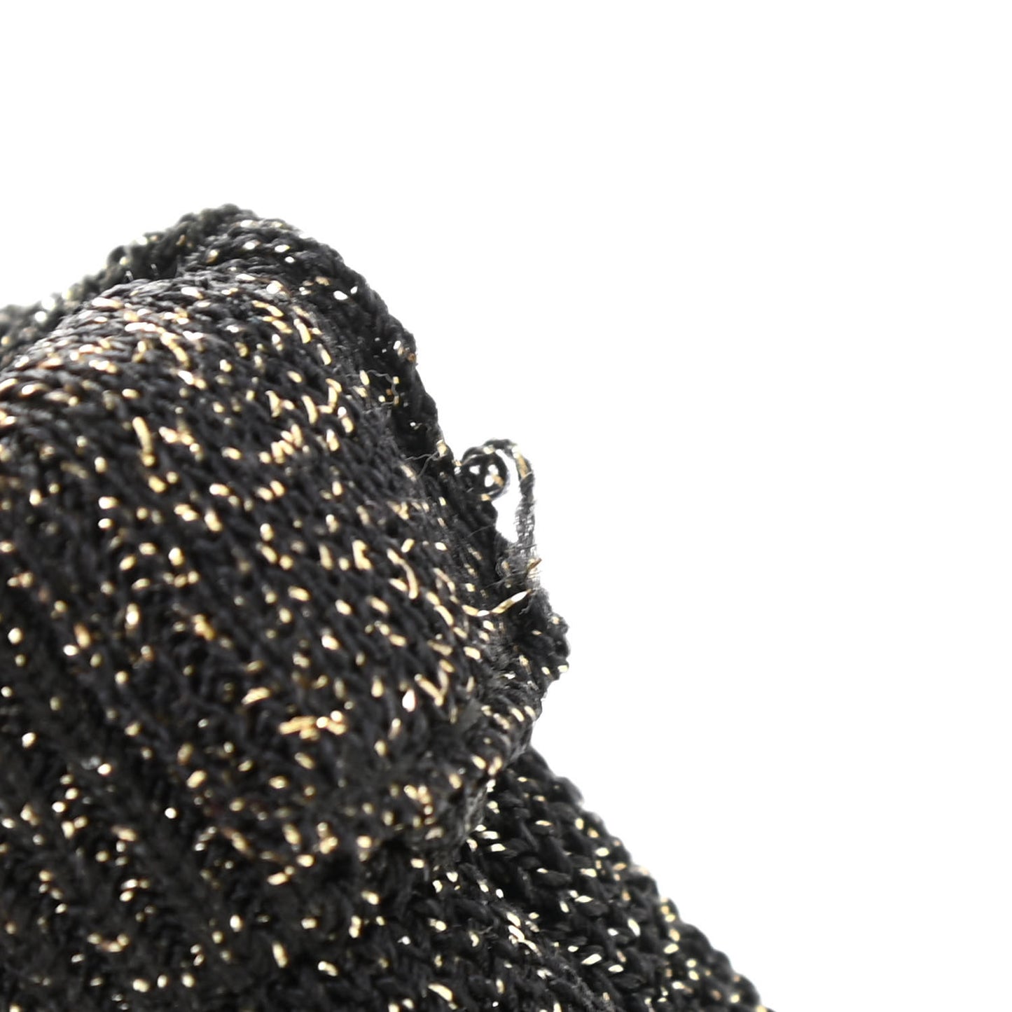 Knit Metal Womens Speed Sneakers 36 Black Gold