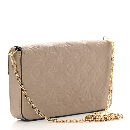 Louis Vuitton Empreinte Pochette Felicie Chain Wallet Tourterelle 4 of 15