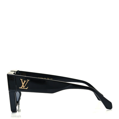 Louis Vuitton Acetate Swarovski Crystal Cyclone Sunglasses Z1578W Black 3 of 8