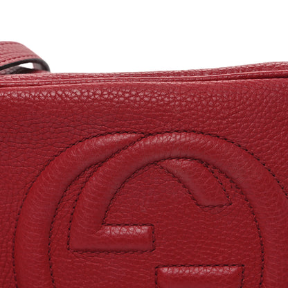 Gucci Pebbled Calfskin Small Soho Disco Bag Vibrant Red 7 of 11