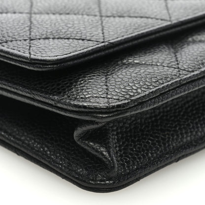 Chanel Caviar Quilted Wallet on Chain WOC Black 8 of 9
