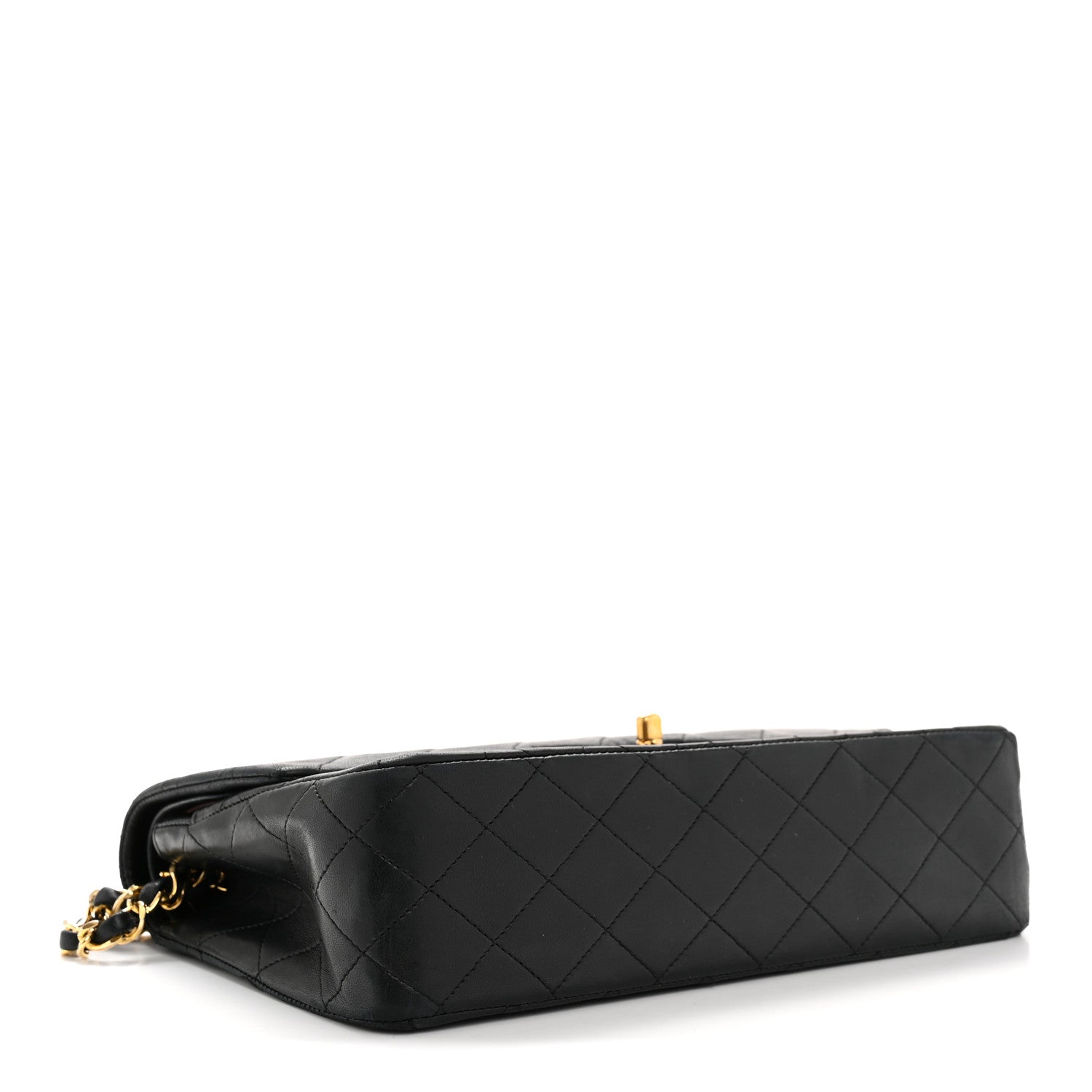 Chanel Lambskin Quilted Medium Double Flap Black 4 of 15