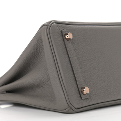 Hermes Togo Birkin 25 Etain 8 of 11