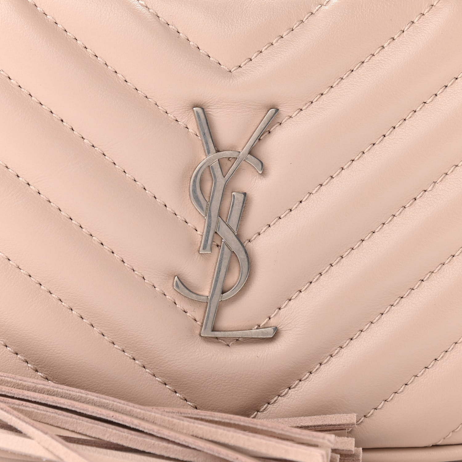 Saint Laurent Calfskin Matelasse Monogram Lou Belt Bag Rose Poudre 8 of 10