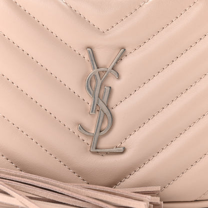 Saint Laurent Calfskin Matelasse Monogram Lou Belt Bag Rose Poudre 8 of 10