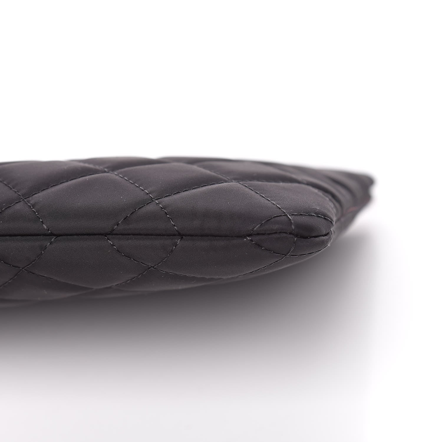 Chanel Nylon Quilted Medium Cosmetic Case Black 6 of 12