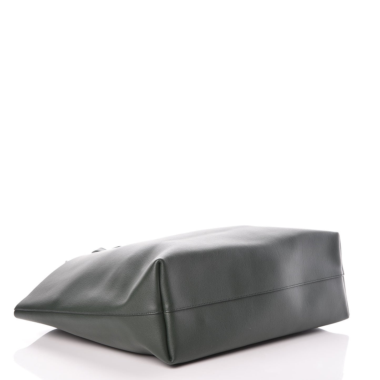 Calfskin Large Shopping Tote Dark Green