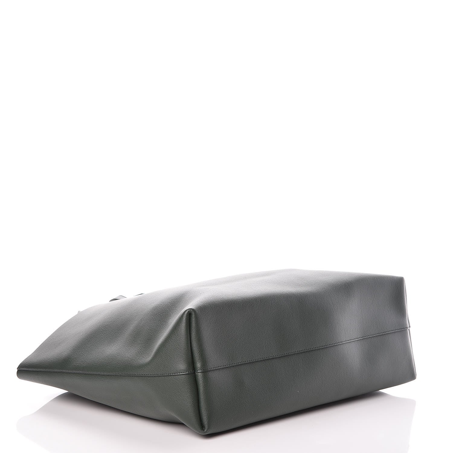 Saint Laurent Calfskin Large Shopping Tote Dark Green 5 of 11