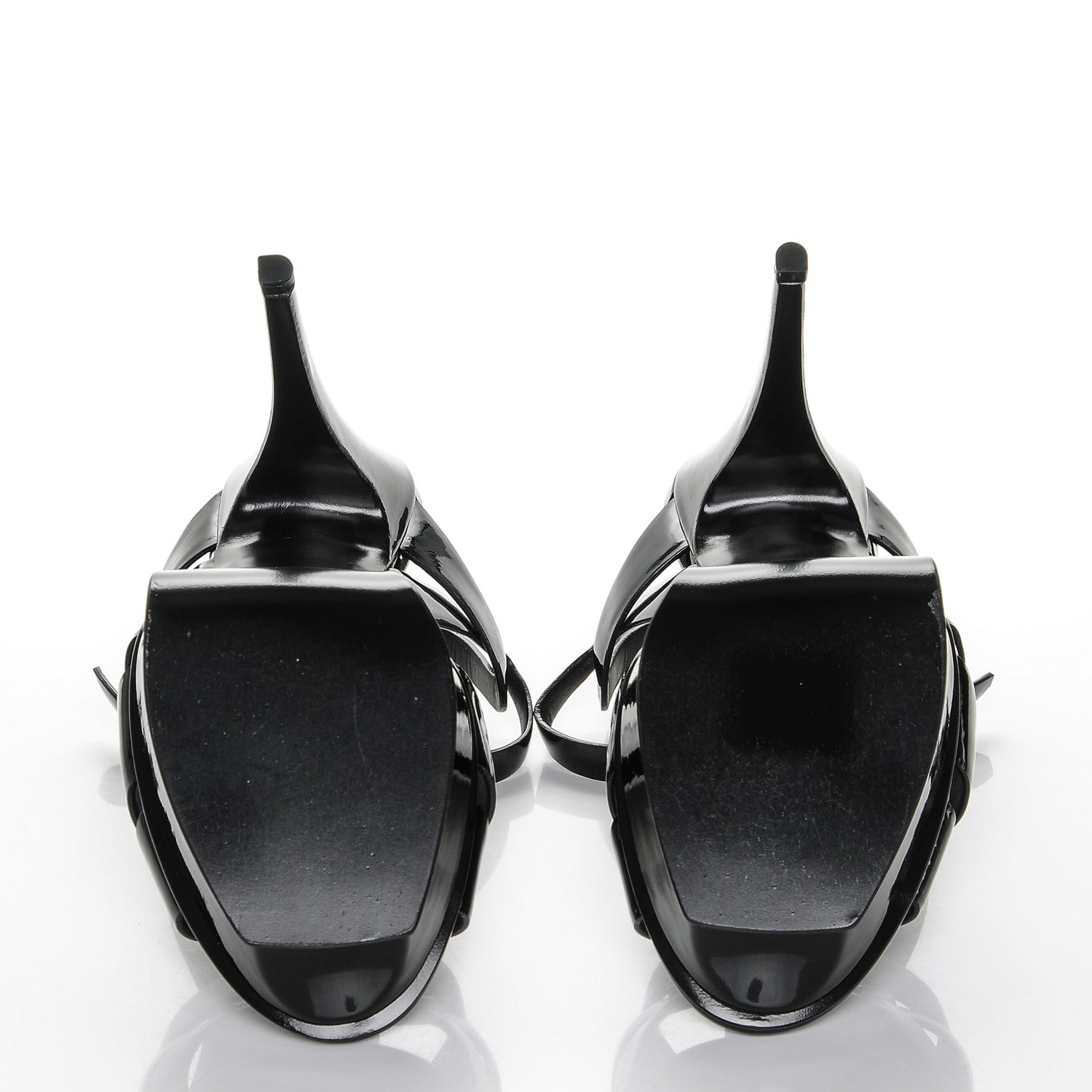 Saint Laurent Patent Tribute 105 Platform Sandals 40 Black 5 of 9