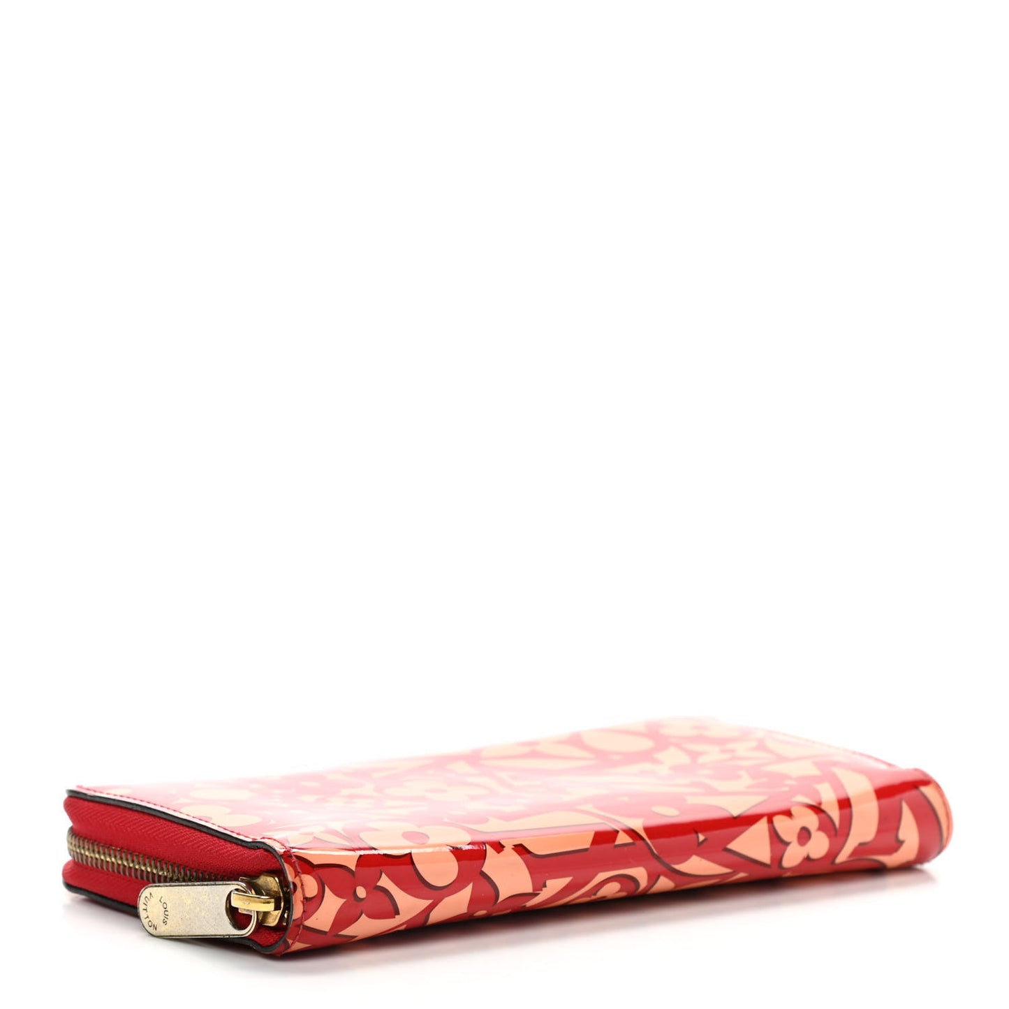 Patent Sweet Monogram Zippy Wallet Pomme D'Amour