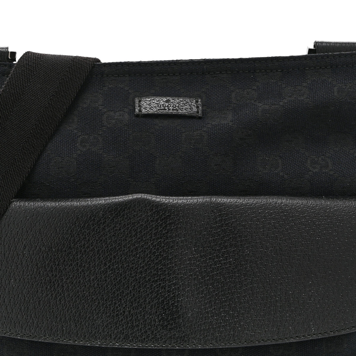 Monogram Signature Web Small Messenger Black