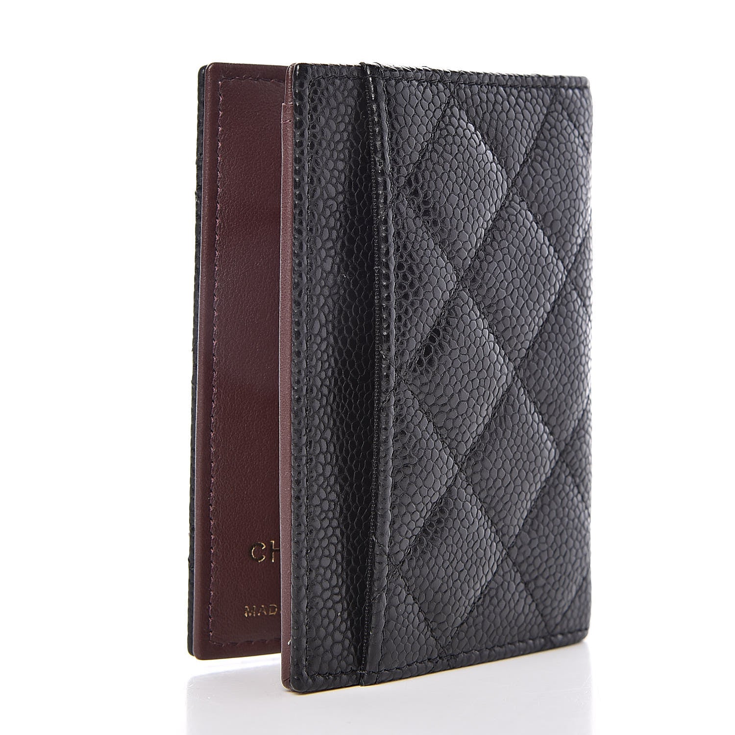 Chanel Caviar Quilted Card Holder Wallet Black 3 of 8