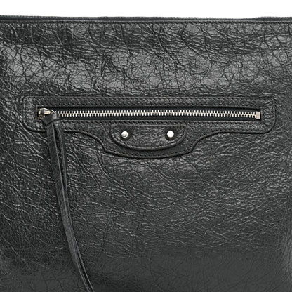 Balenciaga Agneau Classic Hardware Small Pouch Gris Fossile 8 of 8