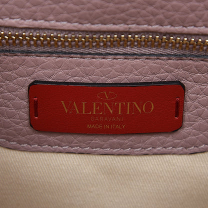 Valentino Garavani Pebbled Calfskin Joylock Flap Messenger Bag Lipstick 6 of 9