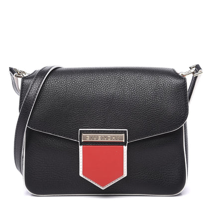 Givenchy Calfskin Small Nobile Shoulder Bag Black Red 1 of 9