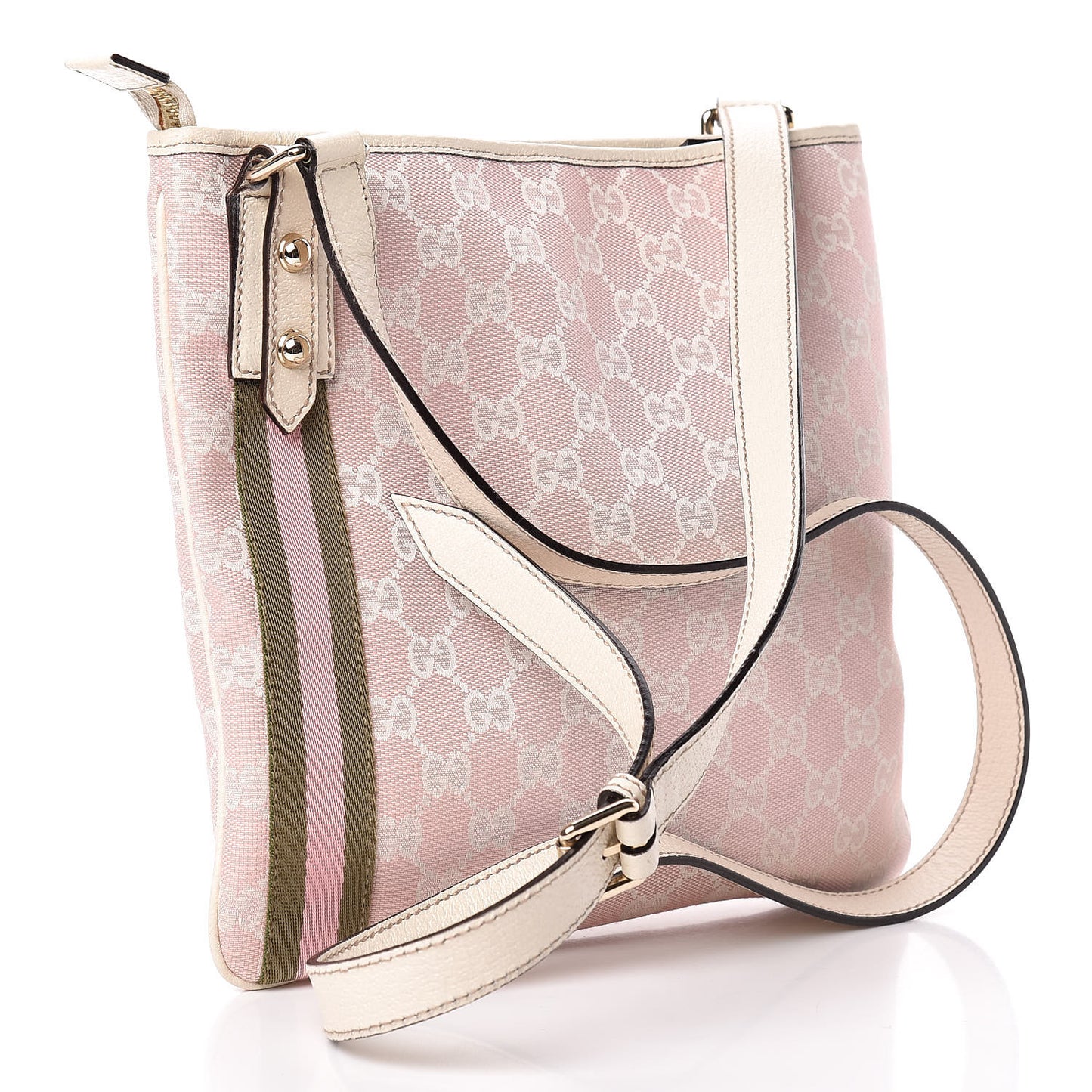 Monogram Web Jolicoeur Charms Messenger Pink