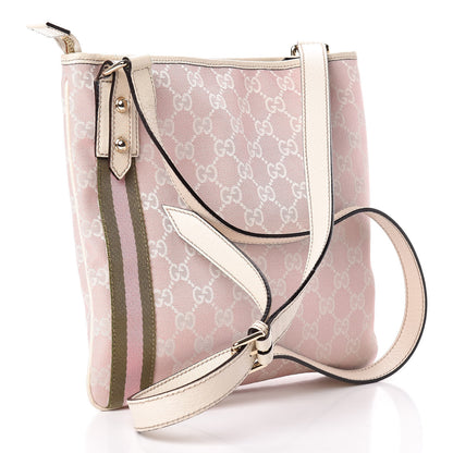 Gucci Monogram Web Jolicoeur Charms Messenger Pink 3 of 10
