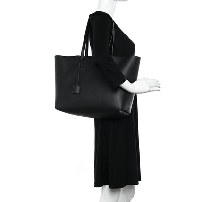 Saint Laurent Calfskin Large Shopping Tote Black 2 of 13