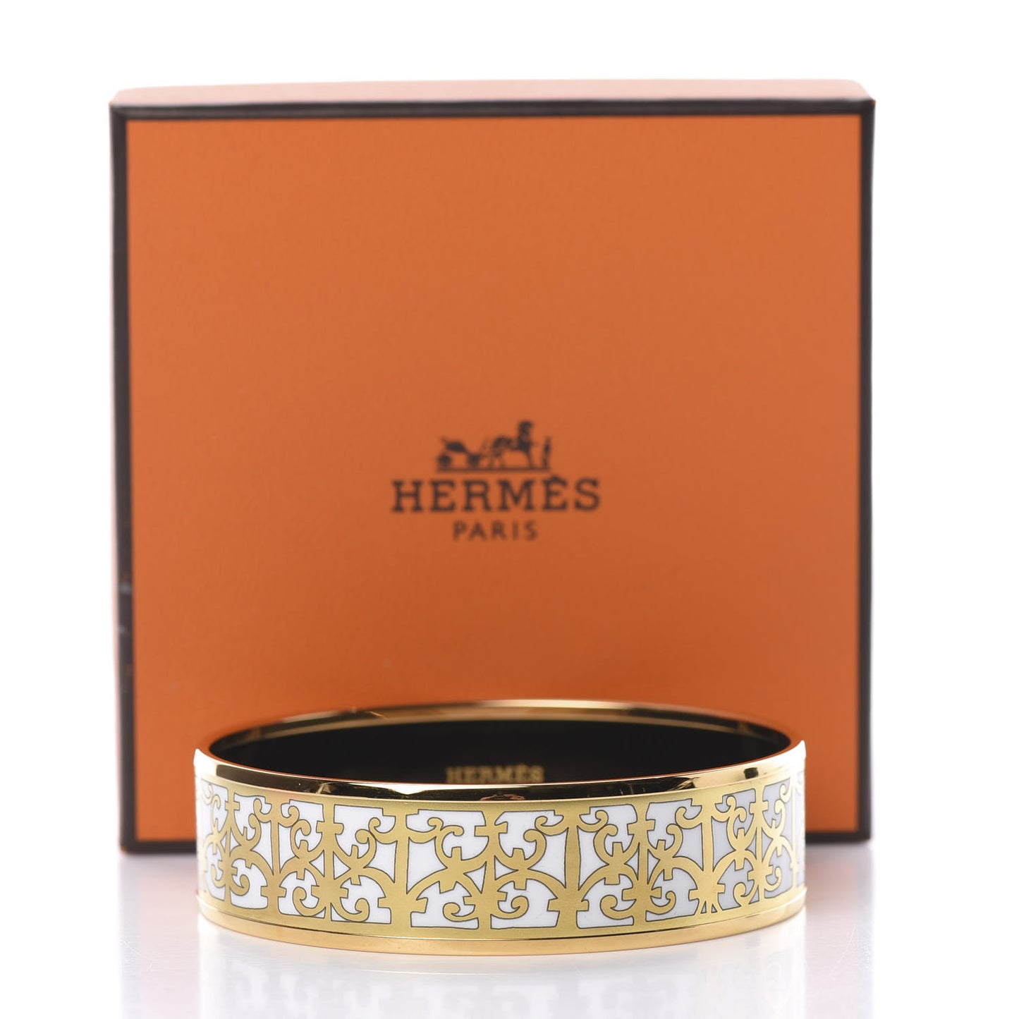 Enamel Printed Wide Balcons du Guadalquivir Bracelet 70 Gold