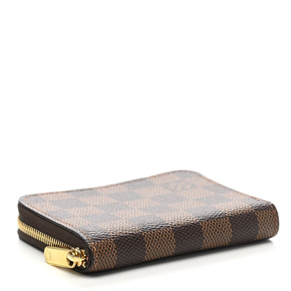 Louis Vuitton Damier Ebene Zippy Coin Purse Rose Ballerine 4 of 6