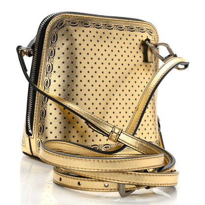 Gucci X SEGA Calfskin GUCCY Stars Mini Dome Shoulder Bag Gold 3 of 12