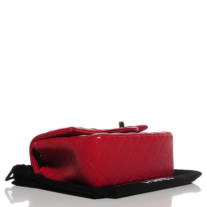 Chanel Lambskin Quilted Mini Rectangular Flap Red 4 of 8