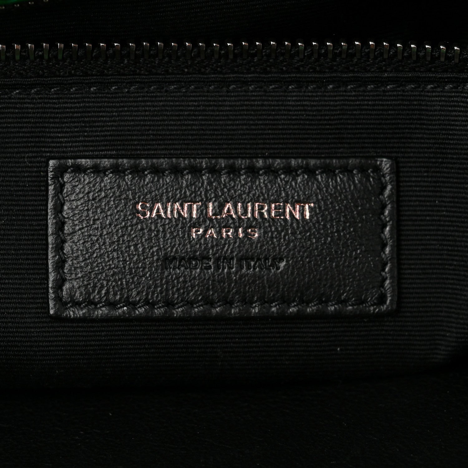 Saint Laurent Crinkled Calfskin Matelasse Monogram Medium Niki Chain Satchel New Vert Praire 6 of 10
