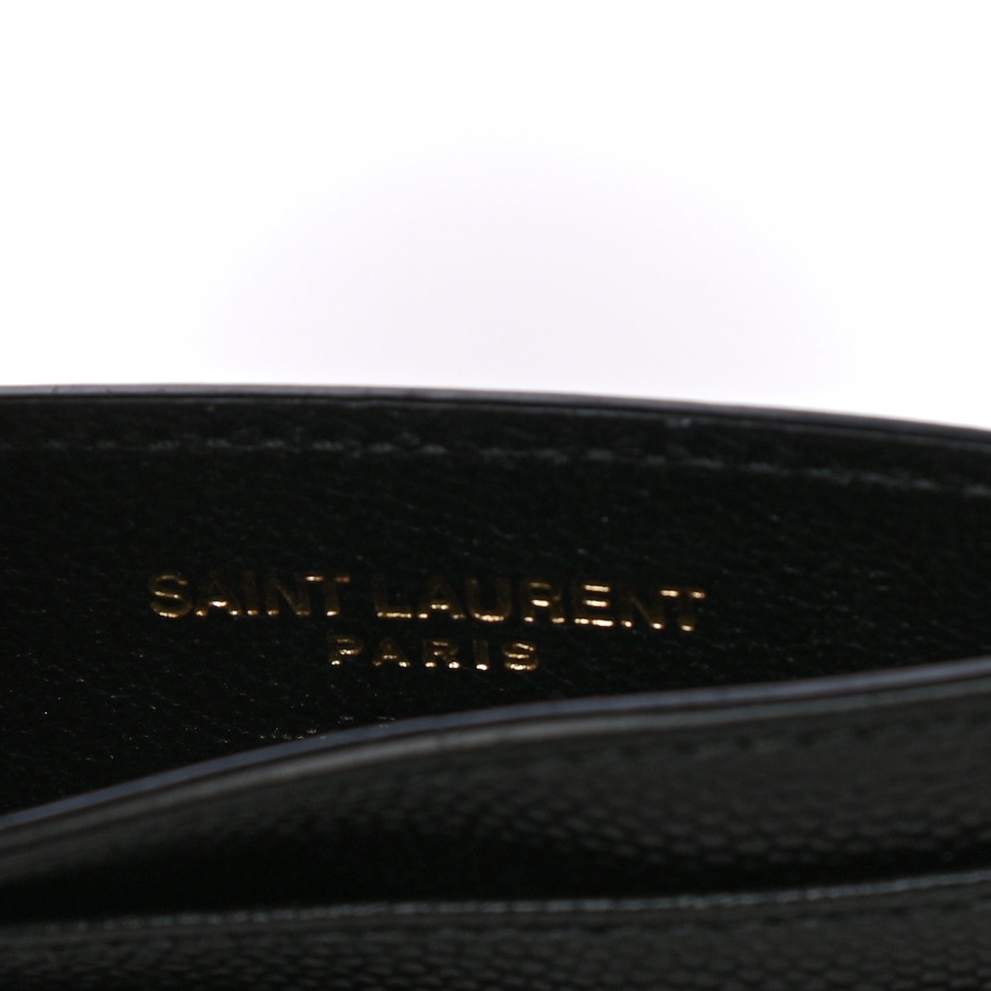 Grain De Poudre Matelasse Chevron Monogram Credit Card Case Black