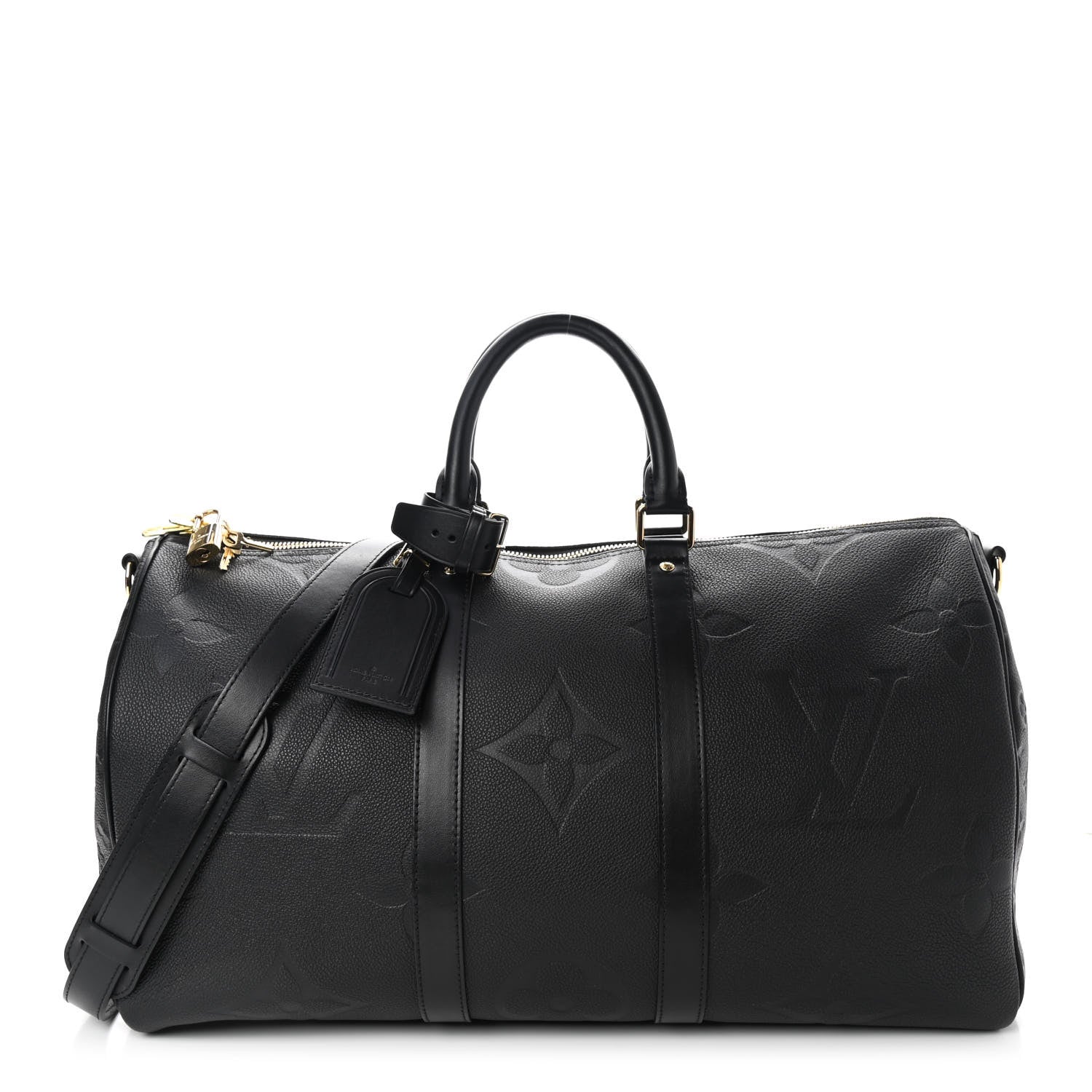 Louis Vuitton Empreinte Monogram Giant Keepall Bandouliere 45 Black 1 of 11