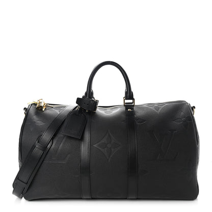 Louis Vuitton Empreinte Monogram Giant Keepall Bandouliere 45 Black 1 of 11