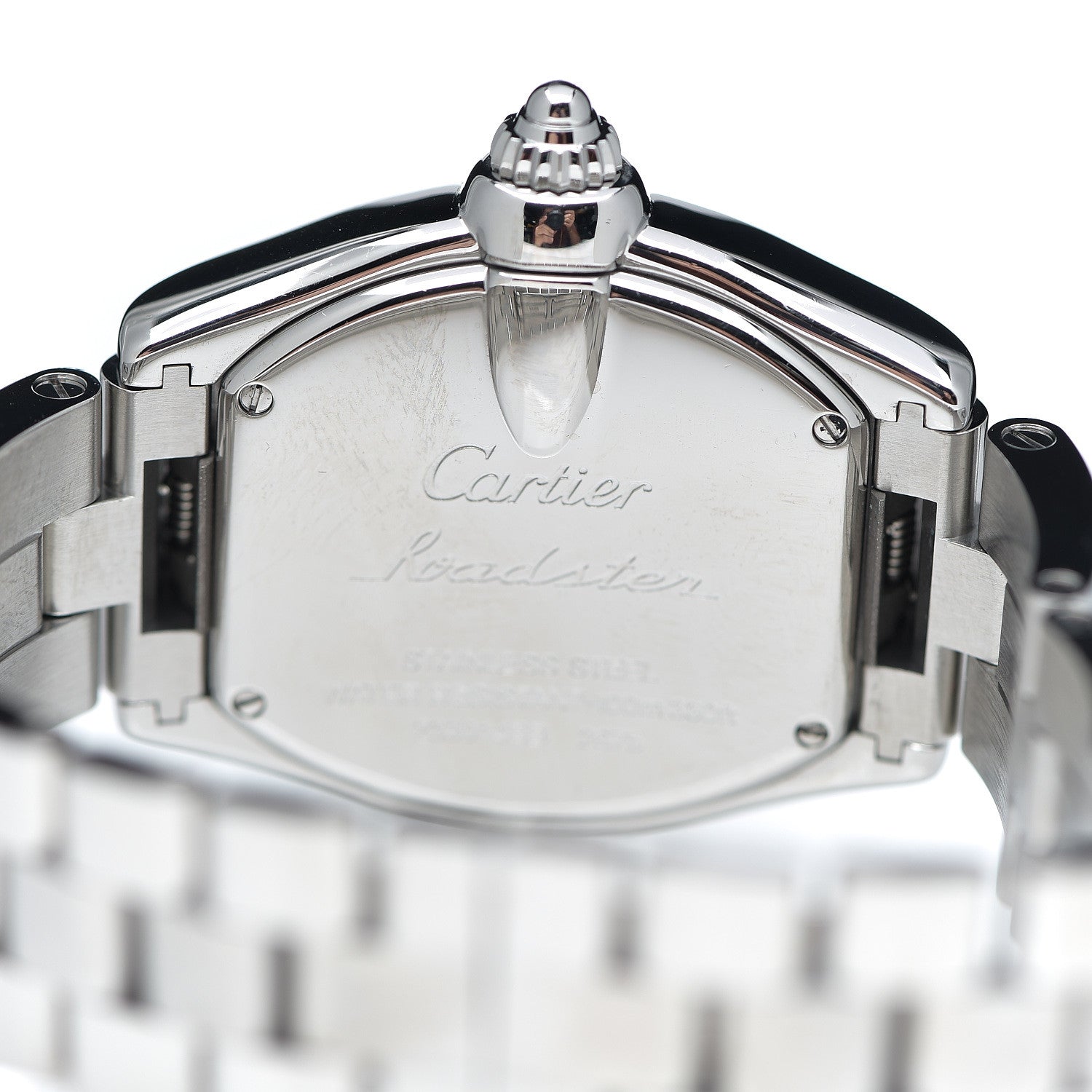 Cartier Stainless Steel 31mm Roadster Quartz Watch Pink 4 of 4