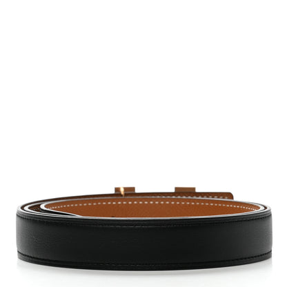 Hermes Swift Epsom 24mm Mini Constance H Belt 80 Black Gold 2 of 6