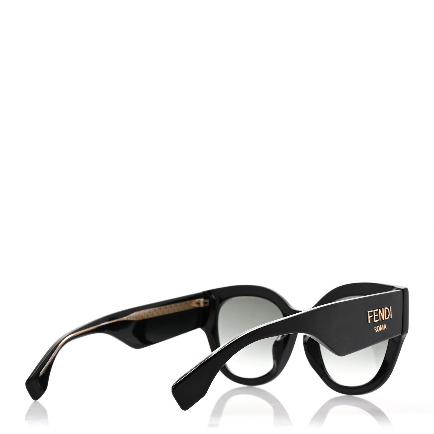 Fendi Acetate Cat Eye Sunglasses FF0452/F/S Black 4 of 8