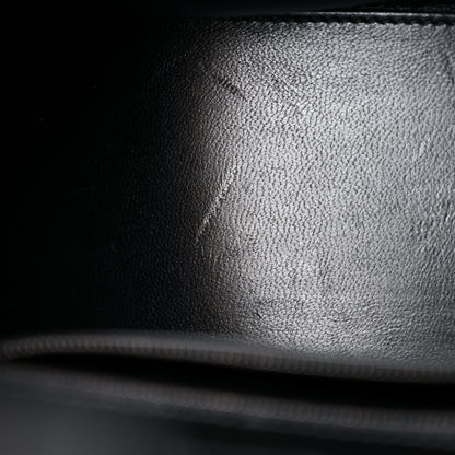 Balenciaga Shiny Calfskin Monochrome Crocodile Embossed Small Hourglass Top Handle Bag Black 13 of 13