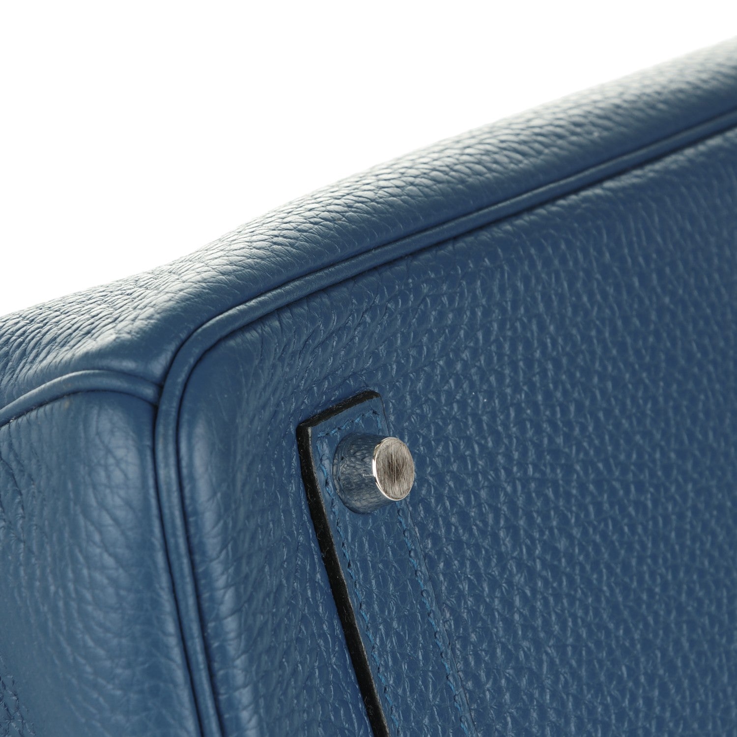Hermes Taurillon Clemence Birkin 35 Bleu Thalassa 22 of 27