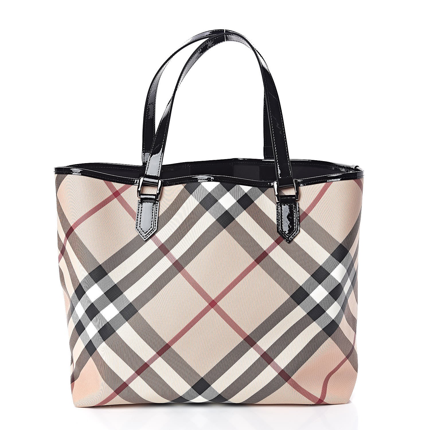 Burberry Nova Check Large Nickie Tote Black 3 of 12