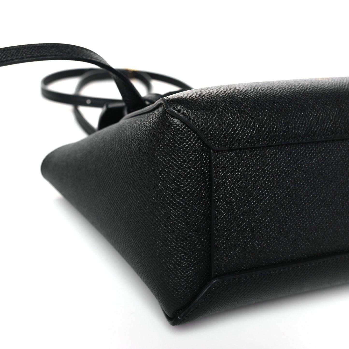 Grained Calfskin Nano Belt Bag Black