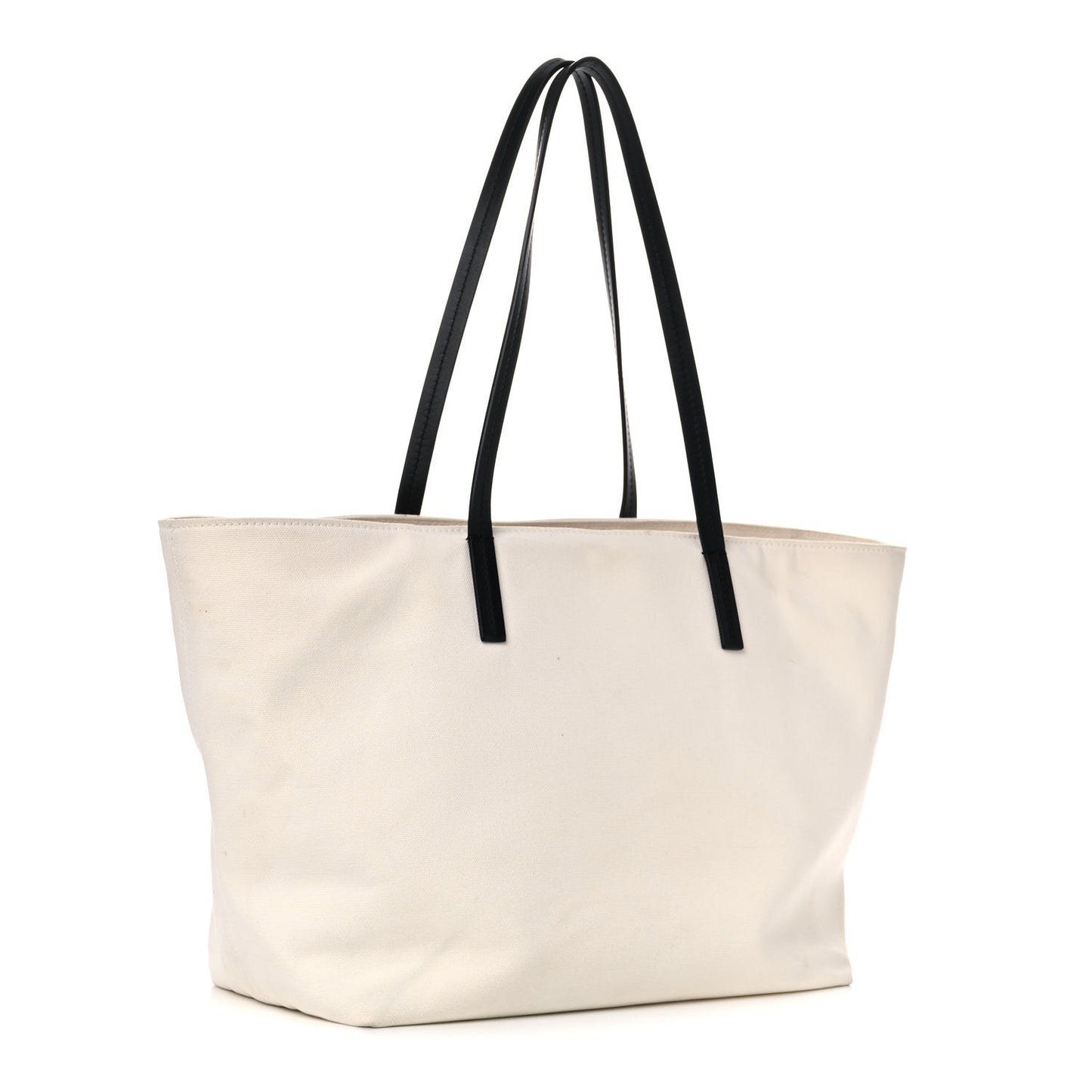 Canvas Logo Tote Black White
