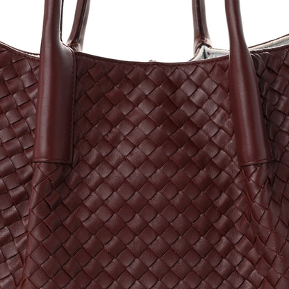 Bottega Veneta Calfskin Intrecciato Pinacoteca Reversible Tote Madder Brown Lunar 8 of 11
