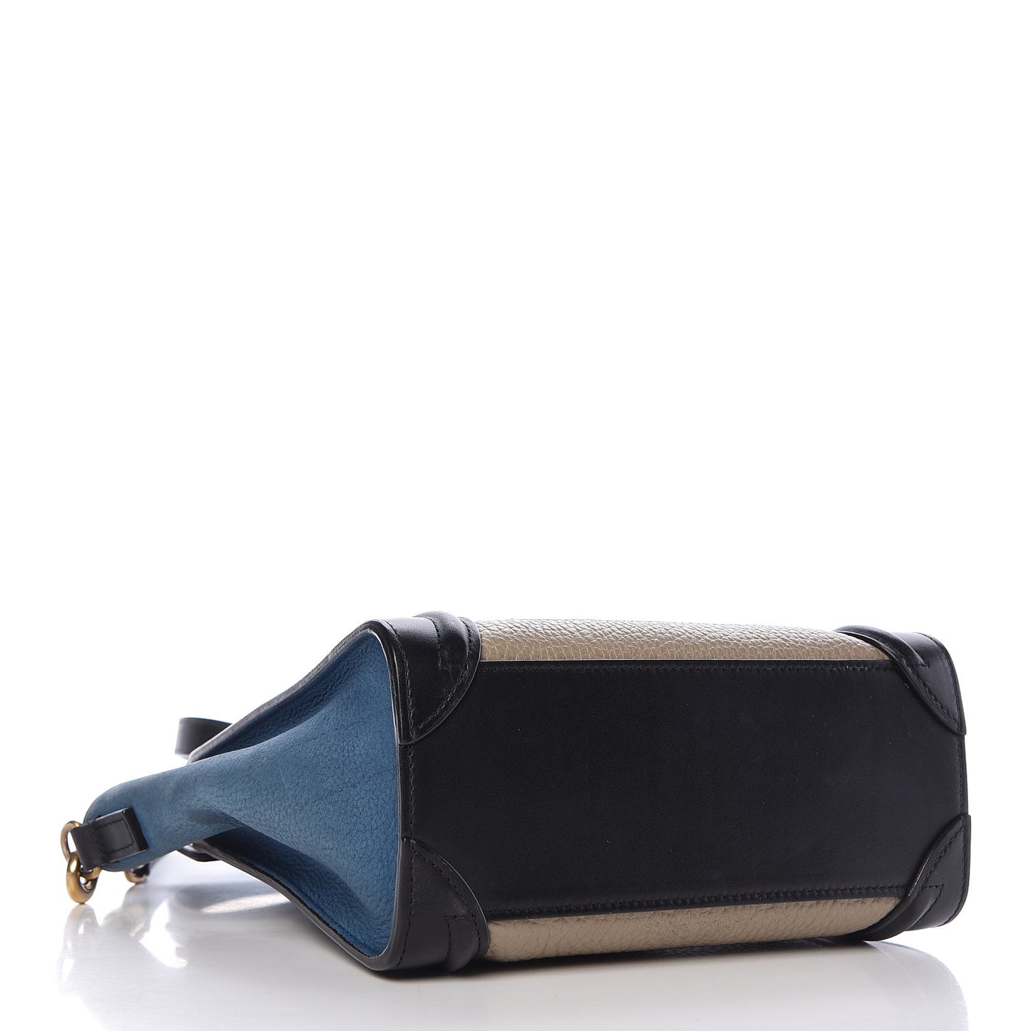 Bullhide Calfskin Nano Tri-Color Luggage Light Taupe