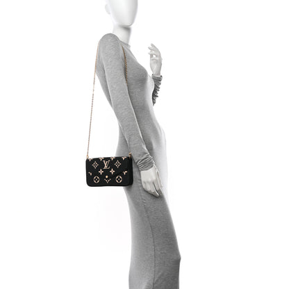 Louis Vuitton Empreinte Monogram Giant Felicie Pochette Black Beige 2 of 10